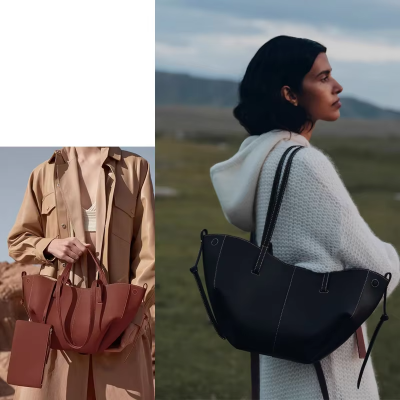 2025 Hot Indie Wing Tote Bucket Bag Large Capacity Commuter Handbag Multi-functional Underarm Purse Luxury Pleated Design photo-4