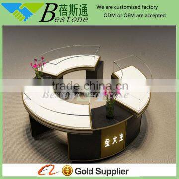 mall center retail round jewelry kiosk design