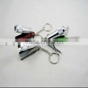 Pratical 4 Functions Pocket Knife with LED 9043A
