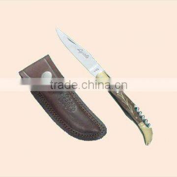 custom stainless steel lagouile knife A31