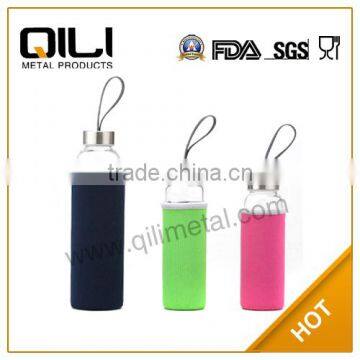 China Popular Colourful Sleeve Cheap Glass Bottles