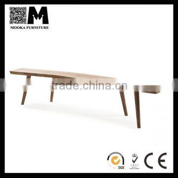 four legs modern furniture solid American ashwood bench