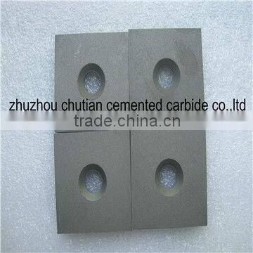 zhuzhuo factory suply high quality and cheapest hard metal alloy board 36*36*5mm with hole