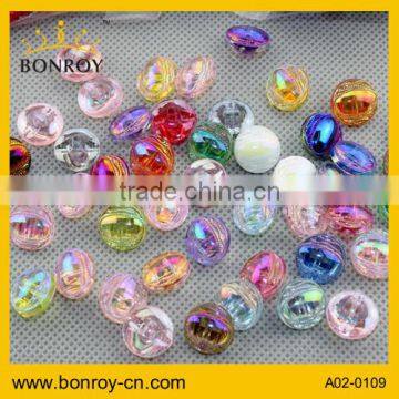 2014 China fancy acrylic button / plastic button for garments