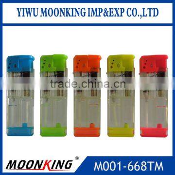 Chic transparent single jet torch flame cigar lighter cheap electric cigarette refueling gas lighter