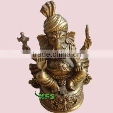 Bronze Ganesh Indian buddha statue