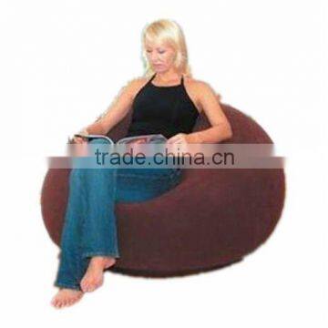 PVC Inflatable Flocked Sofa (Round)