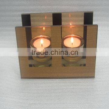 2016 wholesale brown colour tea light holder