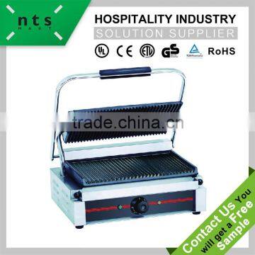 top and down grooved plate enamel coating electric contact grill