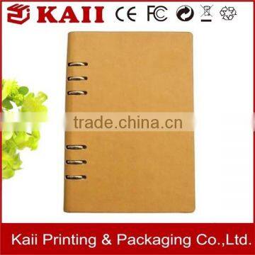 reliable supplier of loose leaf leather journal diary notebook in China