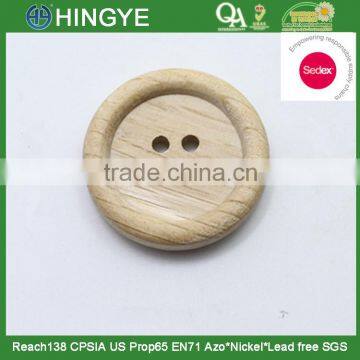 Sedex Audited Factory 2 Pillar Wooden Button