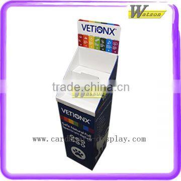 Supermarket Promotion POP Floor Dump Bin Paper Pet Stand
