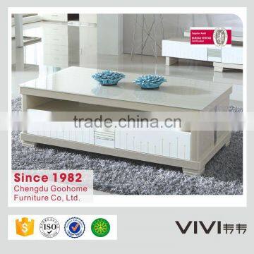 fancy modern solid wood coffee table wood furniture for living room