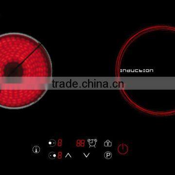 Big size, VN market, 730*430mm 2 burner horizontal hybrid, mixture cooktop