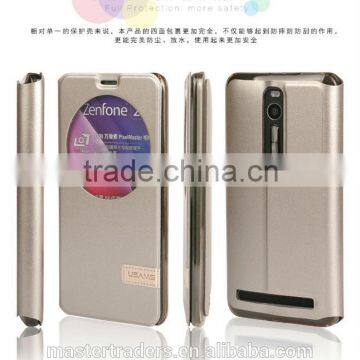 Original USAMS Muge Series Wallet Flip PU Leather Case With PC Back Cover For ASUS ZenFone 2 MT-3615 photo-2