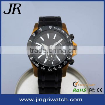 Top quality leather watch men stainless steel back water resistant watch for vogue watch men japan movt watches