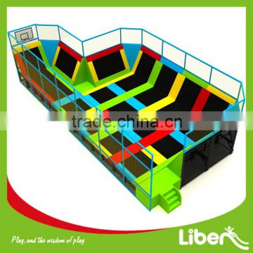 Colorful Economic Ginat Trampoline Amusement Park Large Rectangular Professional Free Jumping Area Indoor Trampoline Park