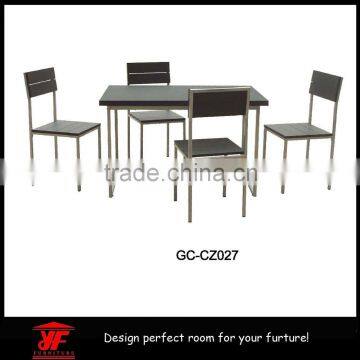 Wood philippine portable folding table and chair set for sale