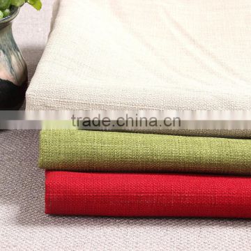 Factory Price Solid color thick cotton/linen sofa curtain tablecloth fabric