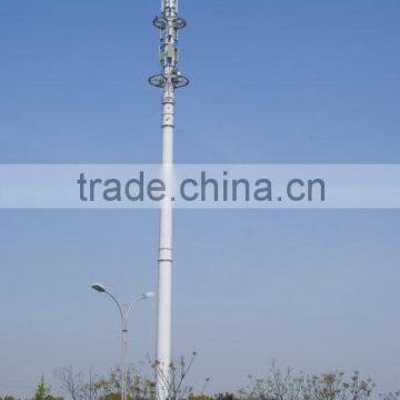 Hot Dip Galvanized Monopole Microwave Gsm Antenna Tower photo-5