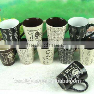 cheap ceramic tea cups creative ceramic mug/ coffee mug/ sublimation mug unbreakable with all kinds of sizes