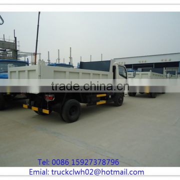 3 ton dumper, DF small dump truck, left hand drive tipper truck