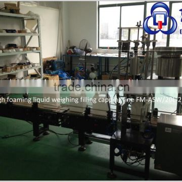 5kg wash cleaner Foaming Liquid Weigh Filling Line