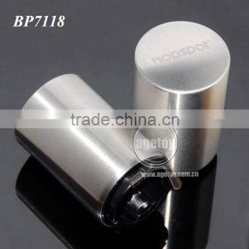 White Box Packing Promotional Stainless Steel Push Up Automatic Beer Customized Laser Logo Metal Push Down Opener photo-6