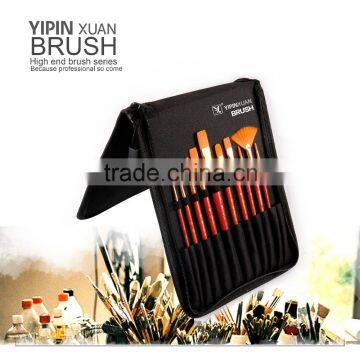 Wholesale 10pcs Wooden Handle Nylon Hair Artist Painting Brush Quality Choice photo-2
