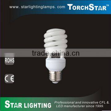 E27 base energy save 12W half spiral CFL lamp