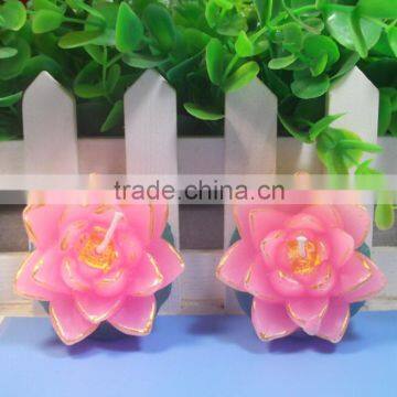 Cheap Carved Lotus Shaped Candle For Wedding