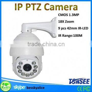 auto motion tracking ptz camera full hd 2.0mp high speed night vision ip ptz camera