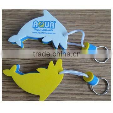 lovely fish style eva floating keychains