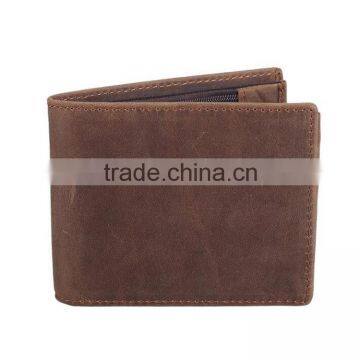 leisure crazy horse leather wallet