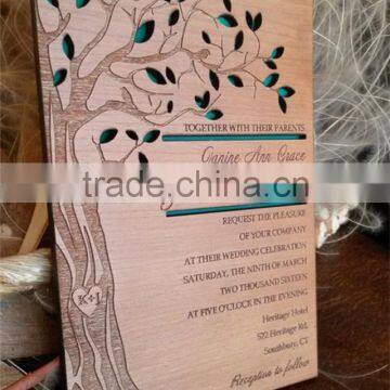 Gorgeous & Creative Wood Tree Laser Cut Wedding Invitations photo-2