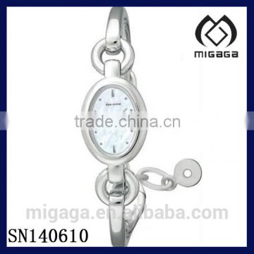 beautiful design fashion Ladies Eco-Drive Blue Dial Watch*steel eco-drive bracelet watch