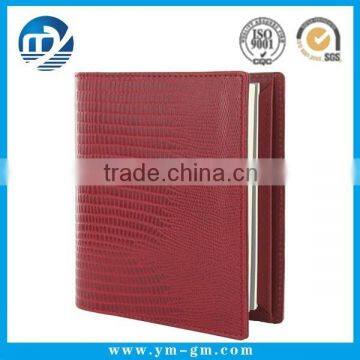 Custom high quality leather cover brown paper notebook with cheap price