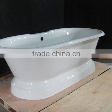 Freestanding Bathroom Cast Iron Bath Tub Pedestal Tub photo-3