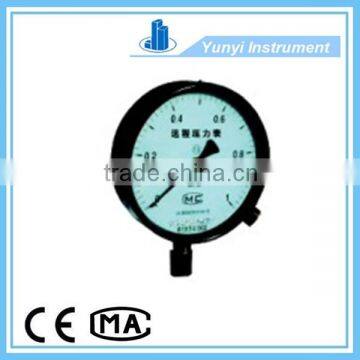 Differential motion remote transmission air pressure gauge
