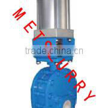 Gate Valve Factory Pneumatic Ceramic Slurry Knife Gate Valve photo-2