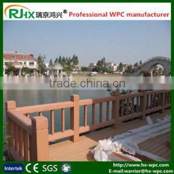 Solid and hollow composite decking board with long lifespan quality warranty