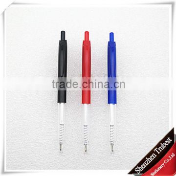 transparent plastic ball pen ,Promotional Retractable ball pen ,