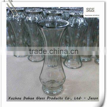 High quality clear glass flower vase