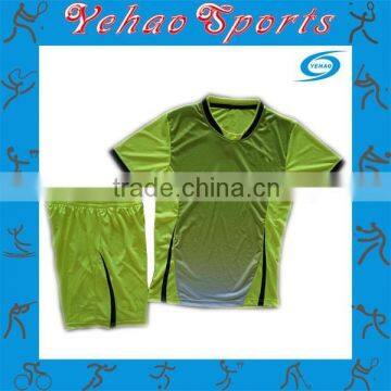 sublimation mens soccer uniform single jersey fabric