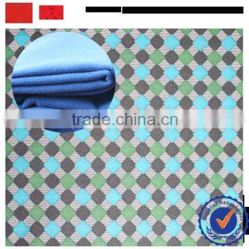 2016 shaoxing new fashion fabric supplier tr printed fabric with brush / fancy tr melton fabric for winter coat