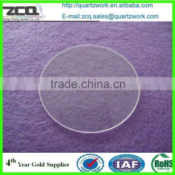 Hot Sale High Quality Circular Shape Clear Quartz Glass Wafer photo-5