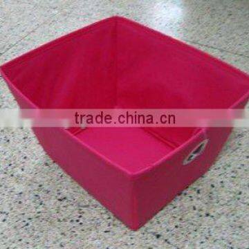 TOP HOT!!! Fashion Non-woven foldable Storage Box with Cut-out Handle