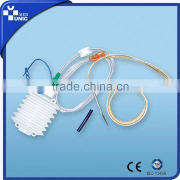 Medical Consumables high vacuum wound drains, aseptic PE Closed Wound Drainage System Hollow