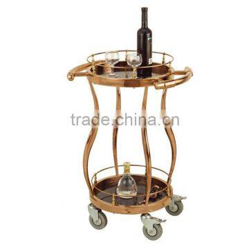 Natural Wine Car Yiyongjia Luxury Wine Liquor Trolley Cart Stainless Steel Meat Trolley