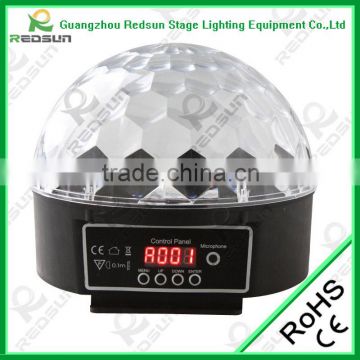 Lowest Price !!! High Quality LED Red Green Blue White Purple Crystal Ball for Stage/Disco/ Night club Professional LED Music C